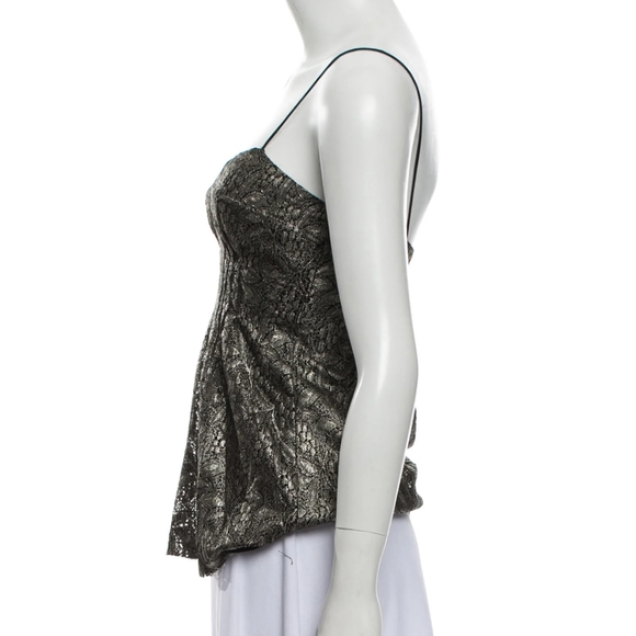 DVF Metallic Sleeveless Top - XS/2 - Picture 2 of 3